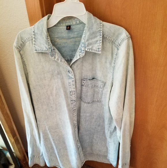 Acid Washed Button Down - Picture 2 of 4